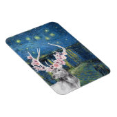 Magnet Flexible Compilation étoilée de Van Gogh et cerf floral (Côté Droit)