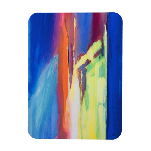 Magnet Flexible Composition Abstraite (Vertical)