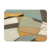 Magnet Flexible Composition Abstraite avec des couleurs bouchées (Horizontal)