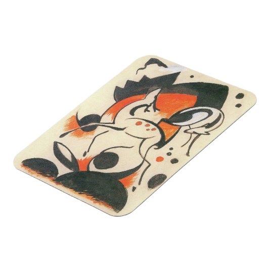 Magnet Flexible Composition avec deux cerfs par Franz Marc (Côté Gauche)