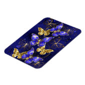 Magnet Flexible Composition avec papillons de saphir (Côté Gauche)