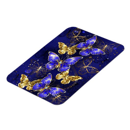 Magnet Flexible Composition avec papillons Sapphire (Côté Gauche)