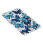 Magnet Flexible Composition de papillons blancs et bleus (Côté Droit)