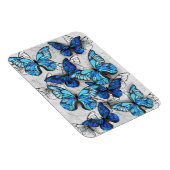 Magnet Flexible Composition de papillons blancs et bleus (Côté Droit)