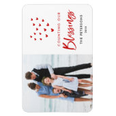 Magnet Flexible Compter nos bénédictions Aimant photo de vacances (Vertical)