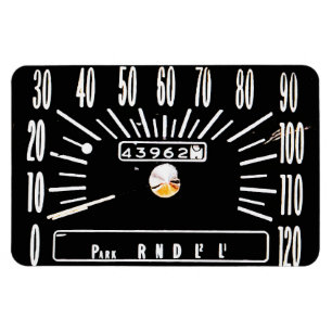 Magnet Flexible Compteur de vitesse de voiture classique 1968