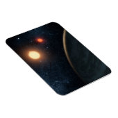 Magnet Flexible Concept de l'artiste illustrant Kepler-16b. (Côté Droit)