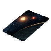 Magnet Flexible Concept de l'artiste illustrant Kepler-16b. (Côté Gauche)