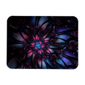 Magnet Flexible Conception Abstraite des fleurs fractales. (Horizontal)