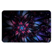 Magnet Flexible Conception Abstraite des fleurs fractales. (Horizontal)