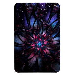 Magnet Flexible Conception Abstraite des fleurs fractales.