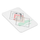 Magnet Flexible Conception abstraite géométrique (Côté Droit)