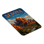 Magnet Flexible Conception d'aventure des roches rouges de Sedona (Côté Droit)