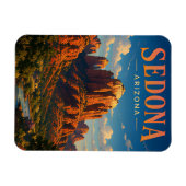 Magnet Flexible Conception d'aventure des roches rouges de Sedona (Horizontal)