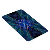 Magnet Flexible Conception de Blue Fractal Feather (Côté Droit)