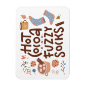 Magnet Flexible Conception de cacao chaud et de chaussettes moelle (Vertical)
