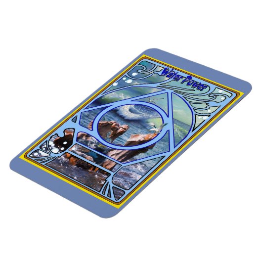 Magnet Flexible Conception de carte élémentaire de l'eau (Côté Gauche)