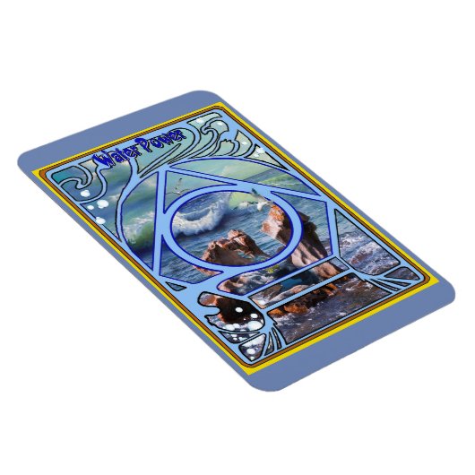 Magnet Flexible Conception de carte élémentaire de l'eau (Côté Droit)