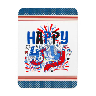 Magnet Flexible Conception de célébration patriotique du 4 juillet