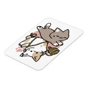 Magnet Flexible Conception de chats mignons et joueurs – Art de pa (Côté Gauche)