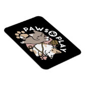 Magnet Flexible Conception de chats mignons et joueurs – Art de pa (Côté Droit)