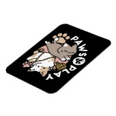 Magnet Flexible Conception de chats mignons et joueurs – Art de pa (Côté Gauche)