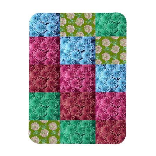 Magnet Flexible conception de courtepointe florale (Vertical)