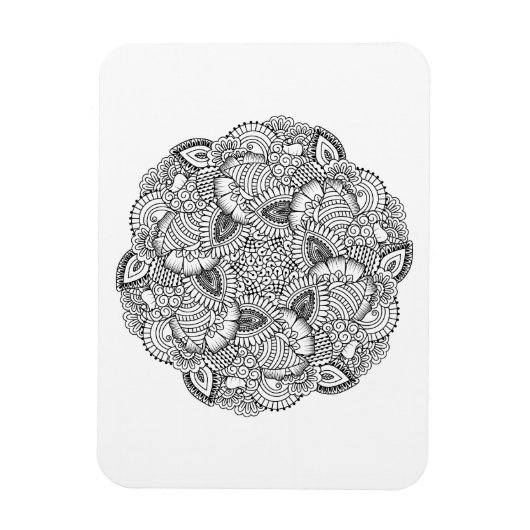 Magnet Flexible Conception de Doodle Rond (Vertical)