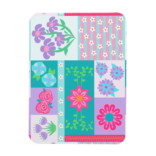 Magnet Flexible Conception de fleurs vibrantes en fleurs (Vertical)