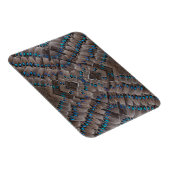 Magnet Flexible Conception de fractale Plume de faisan (Côté Droit)