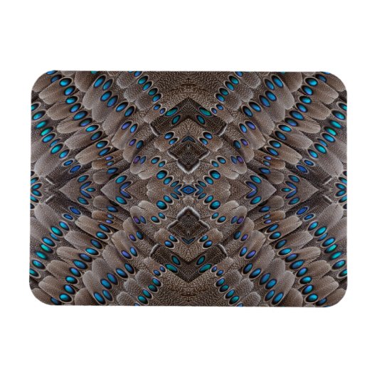 Magnet Flexible Conception de fractale Plume de faisan (Horizontal)