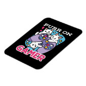 Magnet Flexible Conception de gamer de chat - Purr sur Gamer Joyst (Côté Gauche)