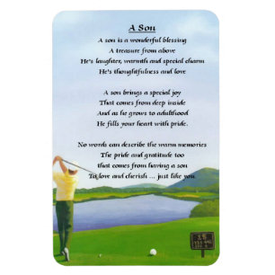 Magnet Flexible Conception de golf - aimant de poème de fils