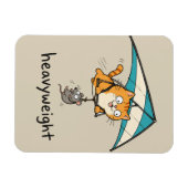 Magnet Flexible Conception de jeu de mots de chat de dessin animé (Horizontal)
