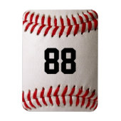Magnet Flexible Conception de joueur de baseball avec numéro de ma (Vertical)