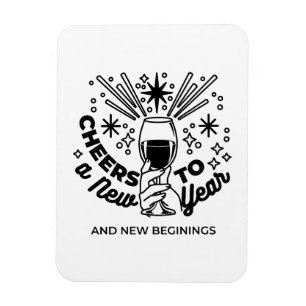 Magnet Flexible Conception de la fête du Nouvel An