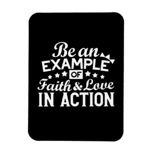 Magnet Flexible Conception de la motivation chrétienne - Foi, Amou
