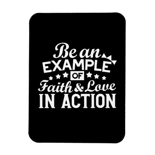 Magnet Flexible Conception de la motivation chrétienne - Foi, Amou (Vertical)