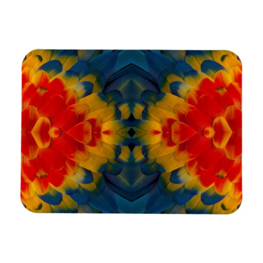 Magnet Flexible Conception de l'ara rouge kaléidoscope (Horizontal)