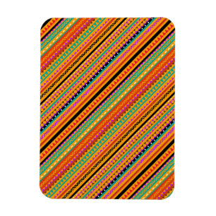 Magnet Flexible Conception de motifs aztèques natifs colorés migno