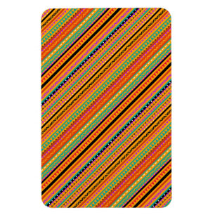 Magnet Flexible Conception de motifs aztèques natifs colorés migno