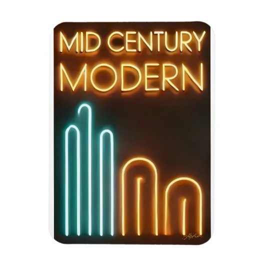 Magnet Flexible Conception de néon d'art moderne du milieu du sièc (Vertical)