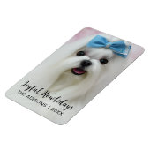 Magnet Flexible Conception de Noël pour chien moderne de joyeuses (Côté Gauche)
