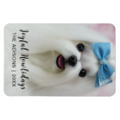 Magnet Flexible Conception de Noël pour chien moderne de joyeuses (Horizontal)