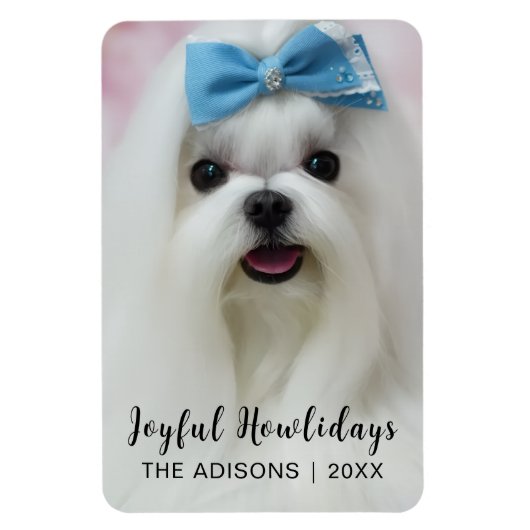 Magnet Flexible Conception de Noël pour chien moderne de joyeuses (Vertical)
