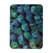 Magnet Flexible Conception de plume de faisan bleu-vert (Vertical)
