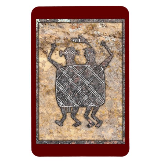 Magnet Flexible Conception de poterie Mimbres "La couverture de ma (Vertical)