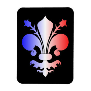 Magnet Flexible Conception de Pretty Fleur De Lis décorative
