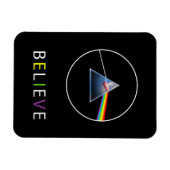 Magnet Flexible Conception de prisme de cochon volant Believe (Horizontal)