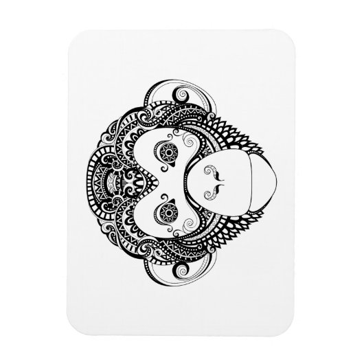 Magnet Flexible Conception de singe inspirée (Vertical)